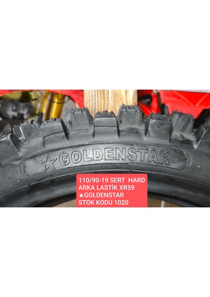 Golden Star Goldenstar 110/90-19 Sert Hard Arka Lastik Xr59. Stok Kodu 1020