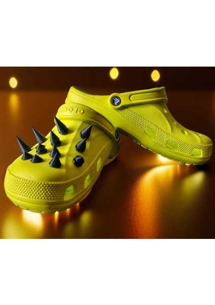 Pixel Store Spike-Crocs Eklentisi - Dikenli Crocs Kiti & Crocs Aksesuarı - Crocs Terlik Aksesuarları