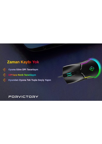 Air Rgb 7.200 Dpı 7 Tuş Profesyonel Gaming Oyuncu Mouse