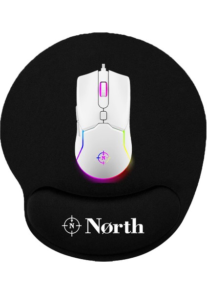 Airfly Premium Quality Bilek Destekli Gaming Oyuncu Mouse Pad - Siyah