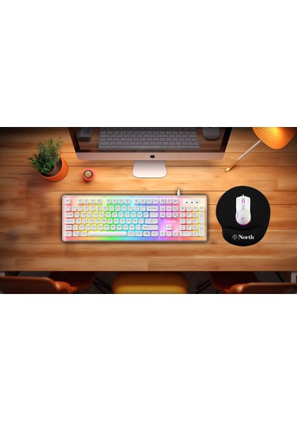 Airfly Premium Quality Bilek Destekli Gaming Oyuncu Mouse Pad - Siyah