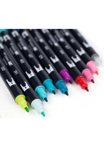 : Ab-T Dual Brush Pen Grafik Kalemi Seti : 6 Renk (Nordik Renkler) modelleri
