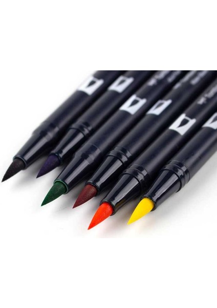 : Ab-T Dual Brush Pen Grafik Kalemi Seti : 6 Renk (Ana Renkler) modelleri