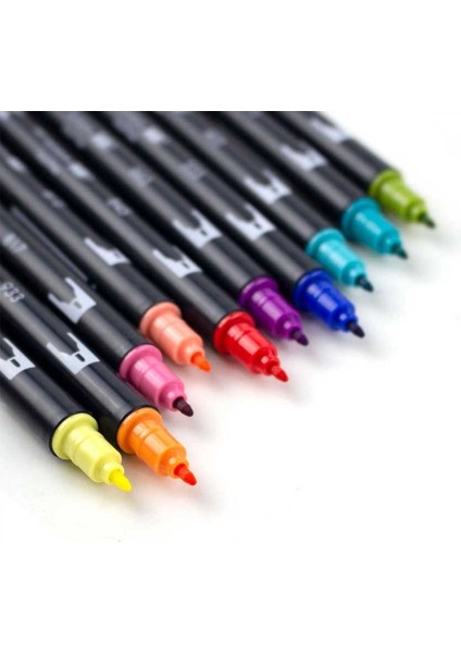 : Ab-T Dual Brush Pen Grafik Kalemi Seti : 6 Renk (Tropikal Renkler) modelleri
