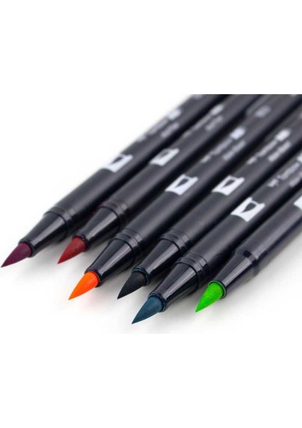 : Ab-T Dual Brush Pen Grafik Kalemi Seti : 6 Renk (Tropikal Renkler) fırsatları