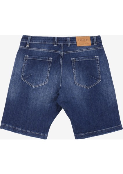 Normal Bel Slim Fit Erkek Denim Şort PBJ1226SS Denim Şortrenksiz fiyatları