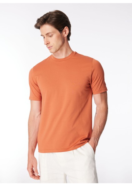 Bisiklet Yaka Düz Kırık Beyaz Erkek T-Shirt TE2654SS T-Shirtkırık Beyaz
