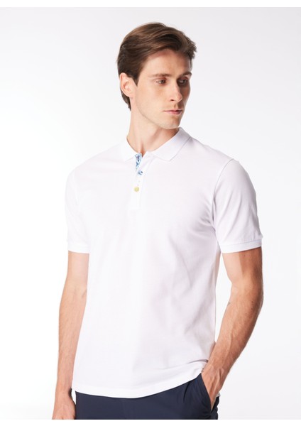 Polo Yaka Düz Beyaz Erkek T-Shirt PE2706SS T-Shirtbeyaz modelleri