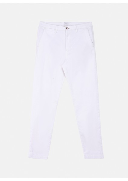 Sseinse Normal Bel Dar Paça Slim Fit Beyaz Erkek Pantolon Pse1192Ss Pantolonbeyaz