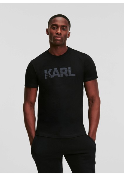 Bisiklet Yaka Baskılı Siyah Erkek T-Shirt 241M2102999 fiyatları