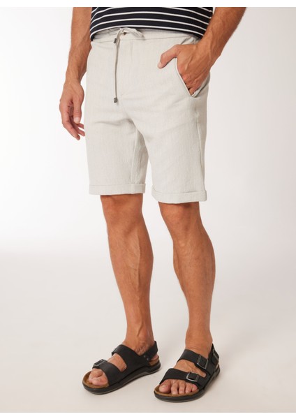 Bağlamalı Bel Basic Taş Erkek Bermuda Şort F4SM-SHT F32 indirimleri