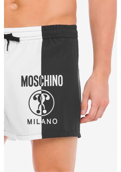 Siyah Beyaz Erkek Şort Mayo 241V3A4219 fiyatları