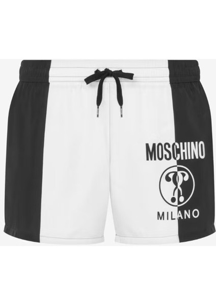 Siyah Beyaz Erkek Şort Mayo 241V3A4219 fırsatları