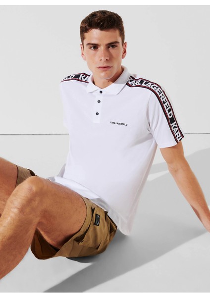 Baskılı Beyaz Erkek Polo T-Shirt 241M2206100 fiyatları