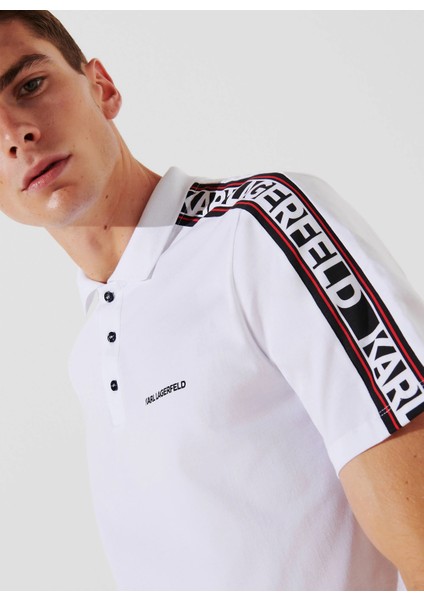 Baskılı Beyaz Erkek Polo T-Shirt 241M2206100 modelleri