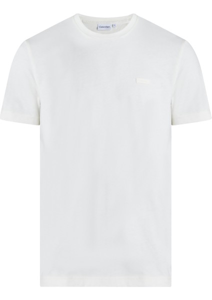 Calvin Klein Bisiklet Yaka Ekru Erkek T-Shirt K10K112229YAT