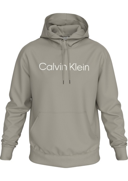 Calvin Klein Kapüşon Yaka Gri Erkek Sweatshırt K10K111345PC7