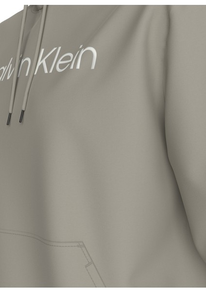 Calvin Klein Kapüşon Yaka Gri Erkek Sweatshırt K10K111345PC7