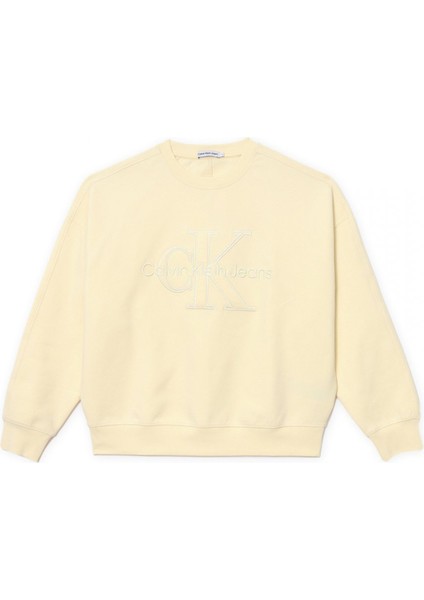 Baskılı Erkek Çocuk Krem Sweatshırt IB0IB02281YAB