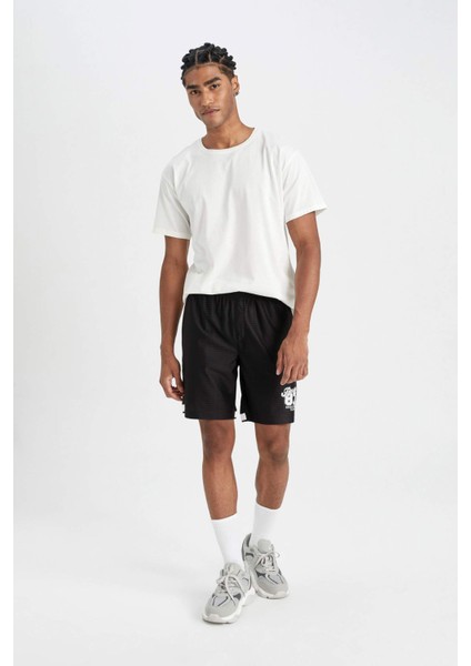 Fit Slim Fit Dar Kesim Sporcu Kısa Paça Şort D4069AX24HS