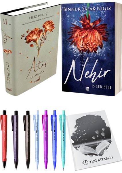Is Serisi 2 Nehir Ciltli Binnur Şafak Nigiz ve Ateş Ulaşmak 2 Ciltli Filiz Puluç 2li Set