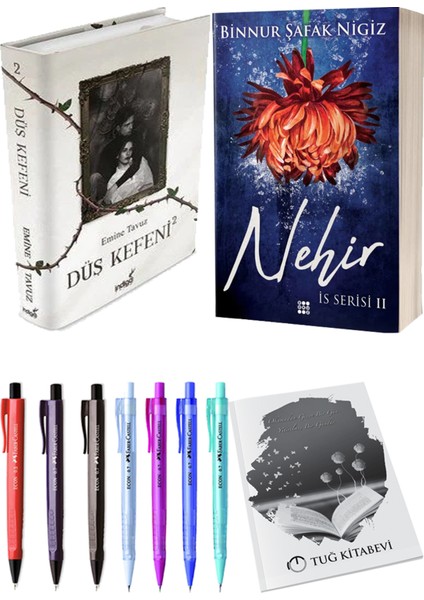 Is Serisi 2 Nehir Ciltli Binnur Şafak Nigiz ve Düş Kefeni 2 Ciltli Emine Tavuz 2li Set