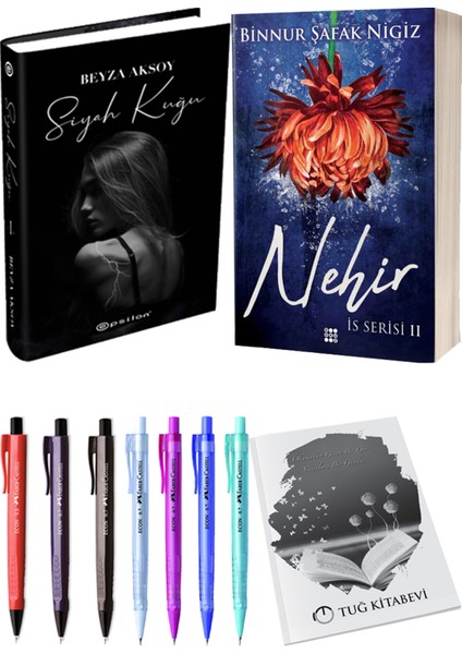 Is Serisi 2 Nehir Ciltli Binnur Şafak Nigiz ve Epsilon Yayınevi Siyah Kuğu Ciltli Beyza Aksoy 2li Set