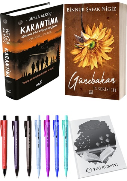 Is Serisi 3 Günebakan Ciltli Binnur Şafak Nigiz ve Karantina 4 Ciltli Beyza Alkoç 2li Set