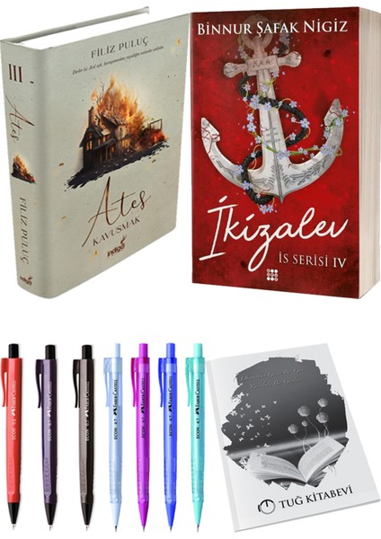Is Serisi 4 Ikizalev Ciltli Binnur Şafak Nigiz ve Ateş Kavuşmak 3 Ciltli Filiz Puluç 2li Set