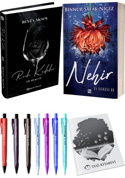 Is Serisi 2 Nehir Ciltli Binnur Şafak Nigiz ve Epsilon Yayınevi Ruh Kadehi Ciltli Beyza Aksoy 2li Set