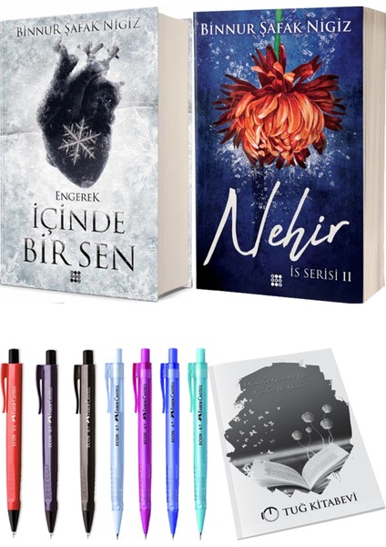 Is Serisi 2 Nehir Ciltli Binnur Şafak Nigiz ve Içinde Bir Sen 1 Engerek Ciltli Binnur Şafak Nigiz 2li Set