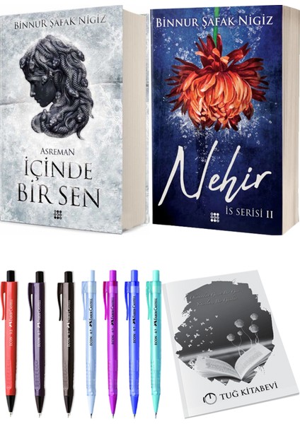 Is Serisi 2 Nehir Ciltli Binnur Şafak Nigiz ve Içinde Bir Sen 2 Asreman Ciltli Binnur Şafak Nigiz 2li Set