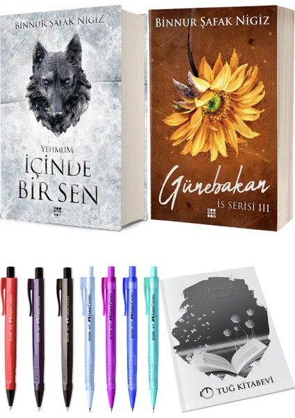 Is Serisi 3 Günebakan Ciltli Binnur Şafak Nigiz ve Içinde Bir Sen 3 Yehmum Ciltli Binnur Şafak Nigiz 2li Set