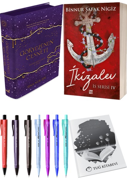 Is Serisi 4 Ikizalev Ciltli Binnur Şafak Nigiz ve Gökyüzünün Cenneti 4 Ciltli Sena Nur Işık 2li Set
