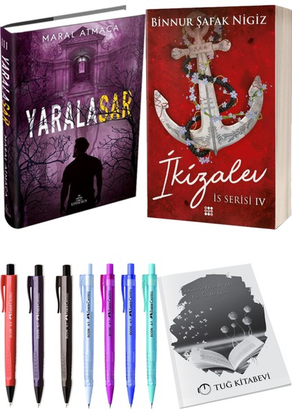 Is Serisi 4 Ikizalev Ciltli Binnur Şafak Nigiz ve Ephesus Yayınları Yaralasar 3 Ciltli Maral Atmaca 2li Set