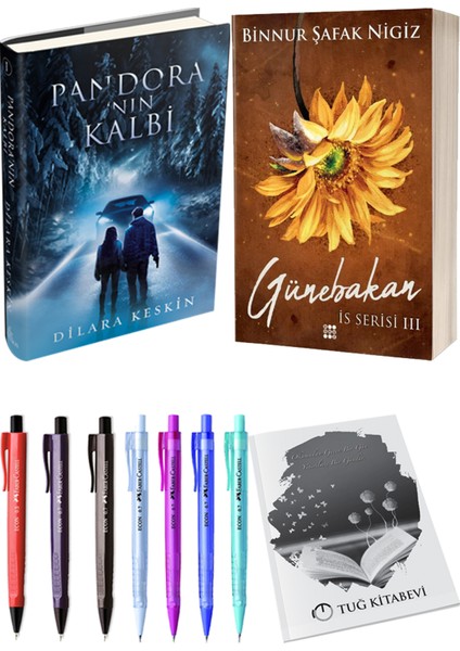 Is Serisi 3 Günebakan Ciltli Binnur Şafak Nigiz ve Ephesus Pandora'nın Kalbi 1 Ciltli Dilara Keskin 2li Set