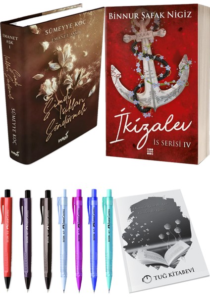 Is Serisi 4 Ikizalev Ciltli Binnur Şafak Nigiz ve Şimdi Işıkları Söndürmeli Ciltli Sümeyye Koç 2li Set