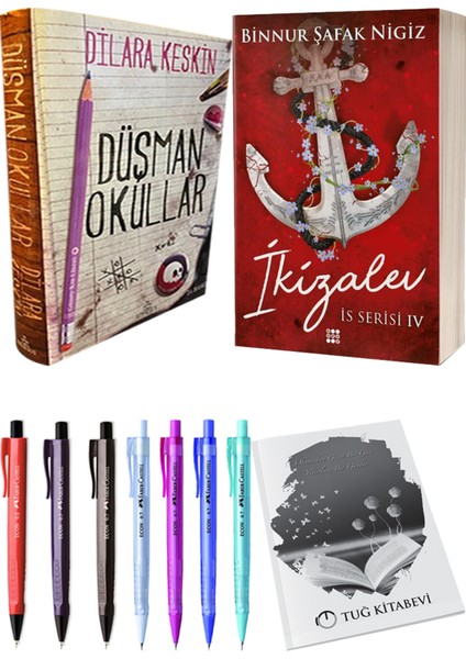 Is Serisi 4 Ikizalev Ciltli Binnur Şafak Nigiz ve Ephesus Düşman Okullar 1 Ciltli Dilara Keskin 2li Set