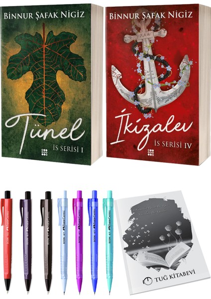 Is Serisi 4 Ikizalev Ciltli Binnur Şafak Nigiz ve Is Serisi 1 Tünel Ciltli Binnur Şafak Nigiz 2li Set
