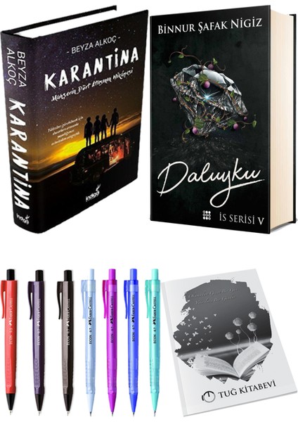 Is Serisi 5 Daluyku Ciltli Binnur Şafak Nigiz ve Karantina 1 Ciltli Beyza Alkoç 2li Set