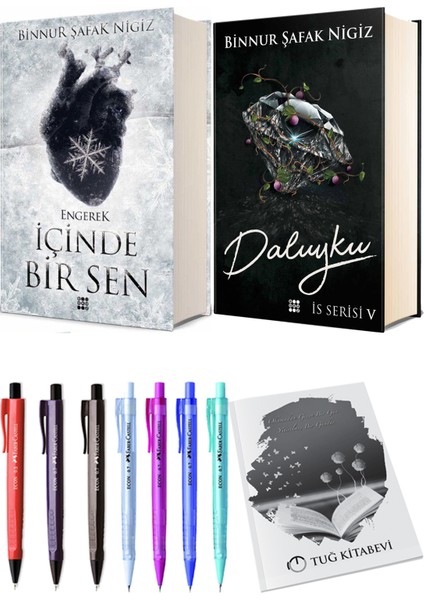 Is Serisi 5 Daluyku Ciltli Binnur Şafak Nigiz ve Içinde Bir Sen 1 Engerek Ciltli Binnur Şafak Nigiz 2li Set