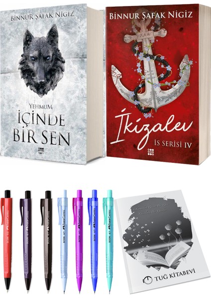 Is Serisi 4 Ikizalev Ciltli Binnur Şafak Nigiz ve Içinde Bir Sen 3 Yehmum Ciltli Binnur Şafak Nigiz 2li Set
