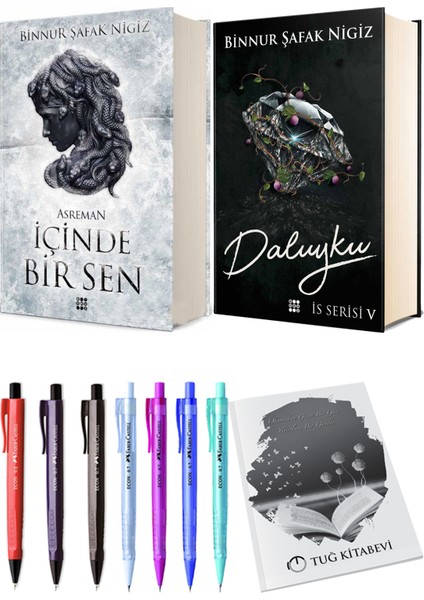 Is Serisi 5 Daluyku Ciltli Binnur Şafak Nigiz ve Içinde Bir Sen 2 Asreman Ciltli Binnur Şafak Nigiz 2li Set