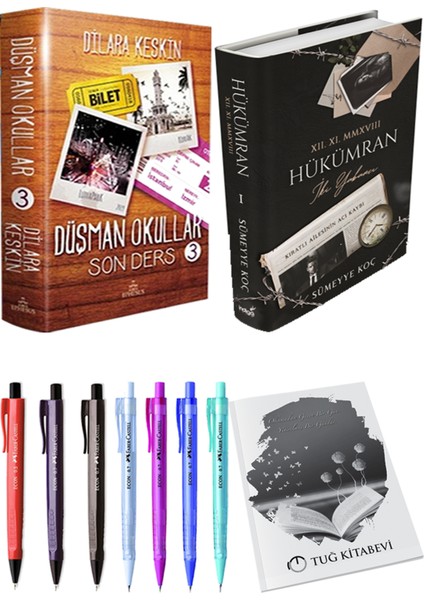 Hükümran 1: İki Yabancı - Düşman Okullar 3 + Kalem + Not Defteri