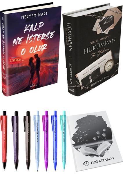 Hükümran 1: İki Yabancı - Kalp Ne İsterse O Olur 2 + Kalem + Not Defteri