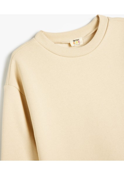 Basic Sweatshirt Uzun Kollu Bisiklet Yaka modelleri