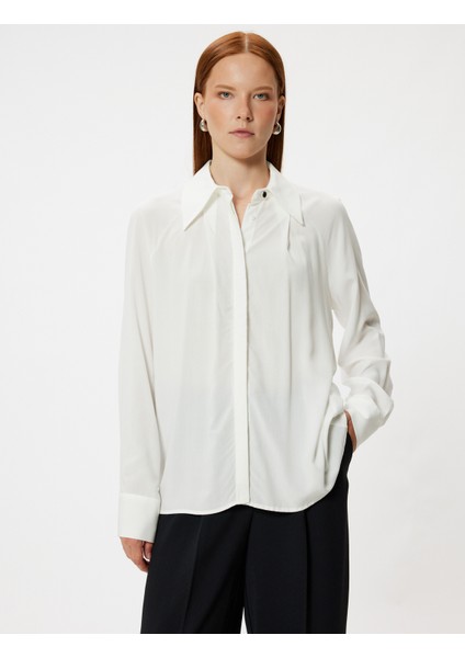 Viskon Gömlek Uzun Kollu Sivri Yaka Regular Fit modelleri