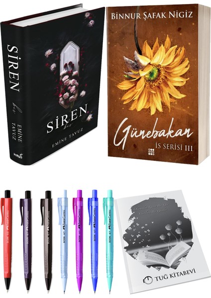 Is Serisi 3 Günebakan Ciltli Binnur Şafak Nigiz ve Siren Bir Ciltli Emine Tavuz 2li Set