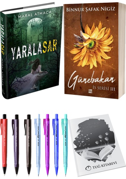 Is Serisi 3 Günebakan Ciltli Binnur Şafak Nigiz ve Ephesus Yayınları Yaralasar 2 Ciltli Maral Atmaca 2li Set