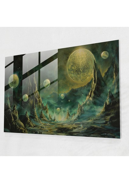 Metafizik Resim Cam Baskı - Metafizik Resim, Metafizik Resim, Cam Sanatı, Modern Sanat, 45X30